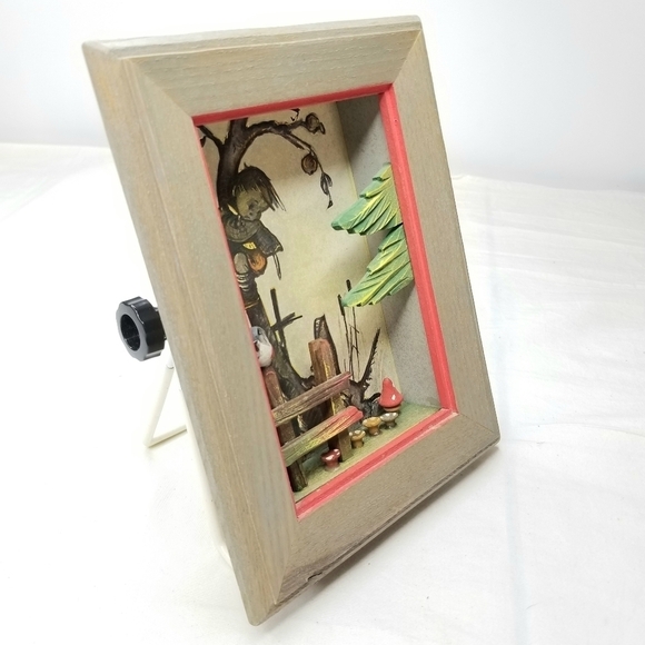 2 Vintage 3D Print Wooden Box Frames, Kid's and Baby's Room Decor - Picture 4 of 10